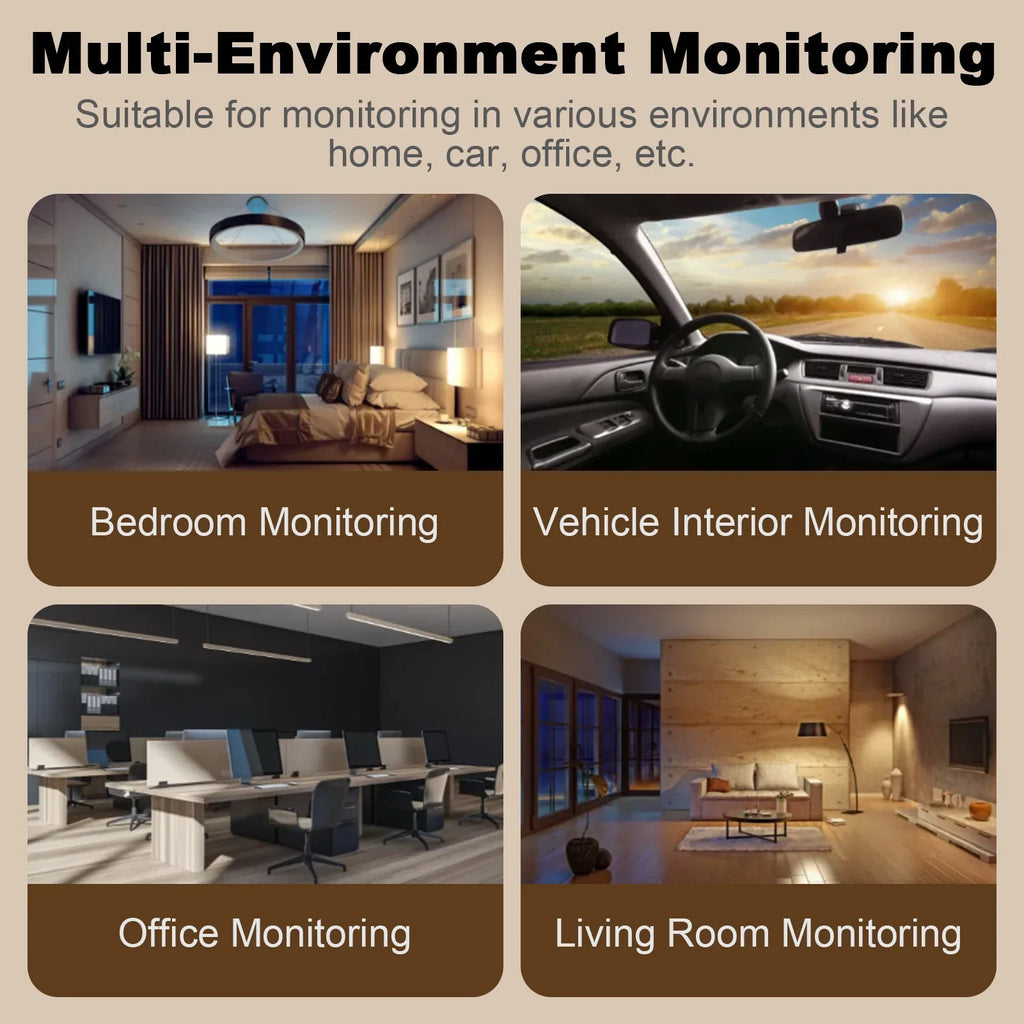 Air Monitor 15-in-1 Wifi Detector LCD Screen Fit Tuya Smart Detects