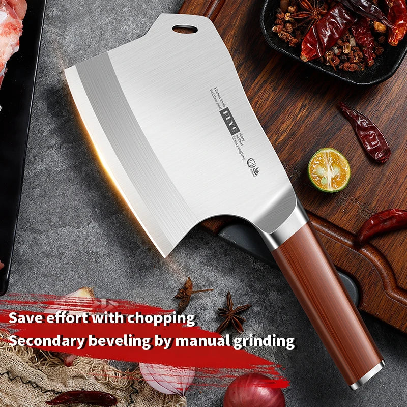 PLYS Heavy-Duty Bone Chopper Knife – Stainless Steel Butcher Axe