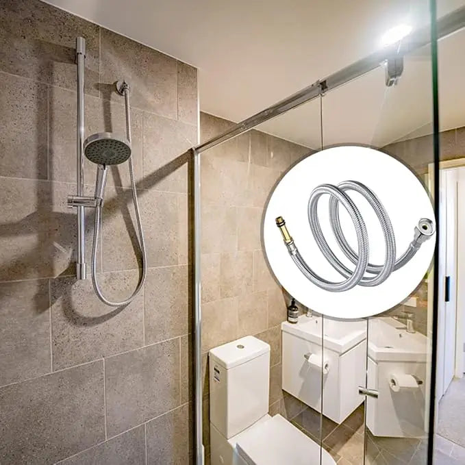 2-Pack 1/2" Stainless Steel Braided Faucet Hose | Kitchen & Bath