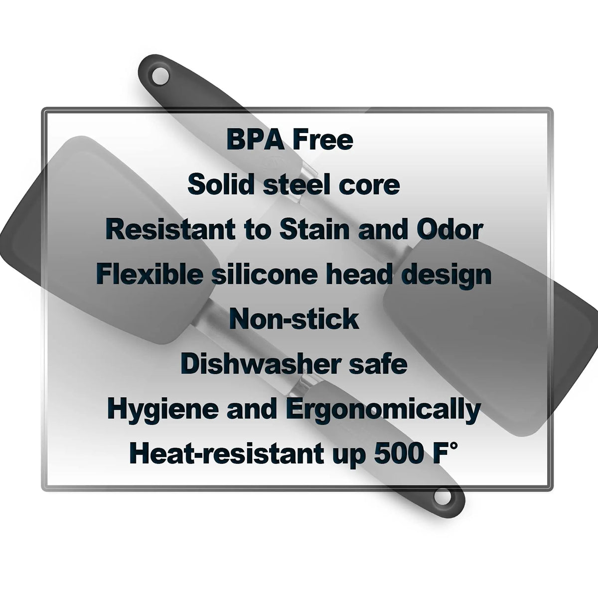13" Flexible Silicone Spatula | Heat-Resistant Non-Stick Turner