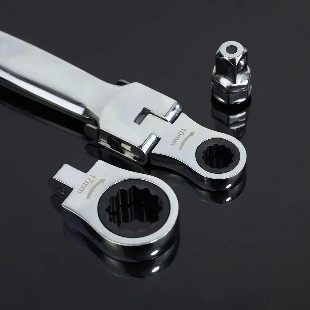 6-in-1 Ratcheting Wrench Set – Chrome Vanadium Steel Tool Kit