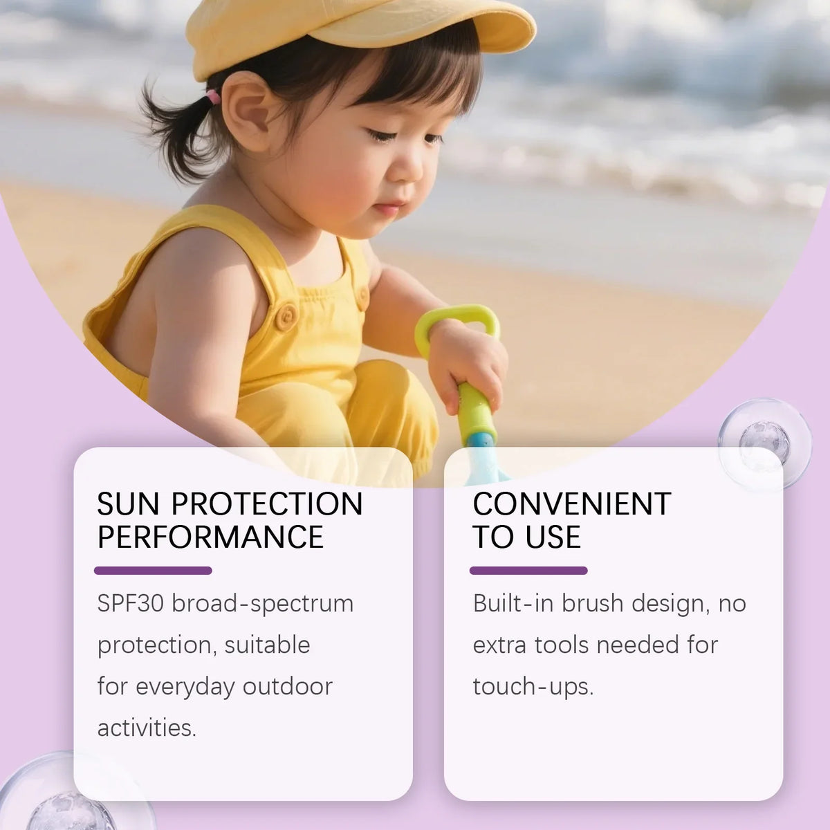 SPF30 Kids Sunscreen Powder – Broad-Spectrum UV Protection