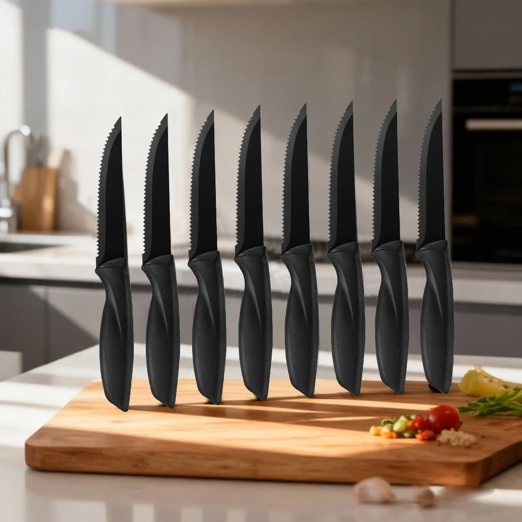 Stainless Steel Steak Knife Set – 2, 4, 6 or 8 Piece Kitchen