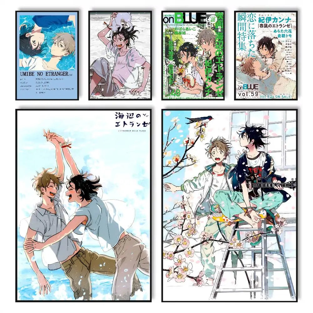 Anime Stranger by the Shore Poster – Self-Adhesive Waterproof HD