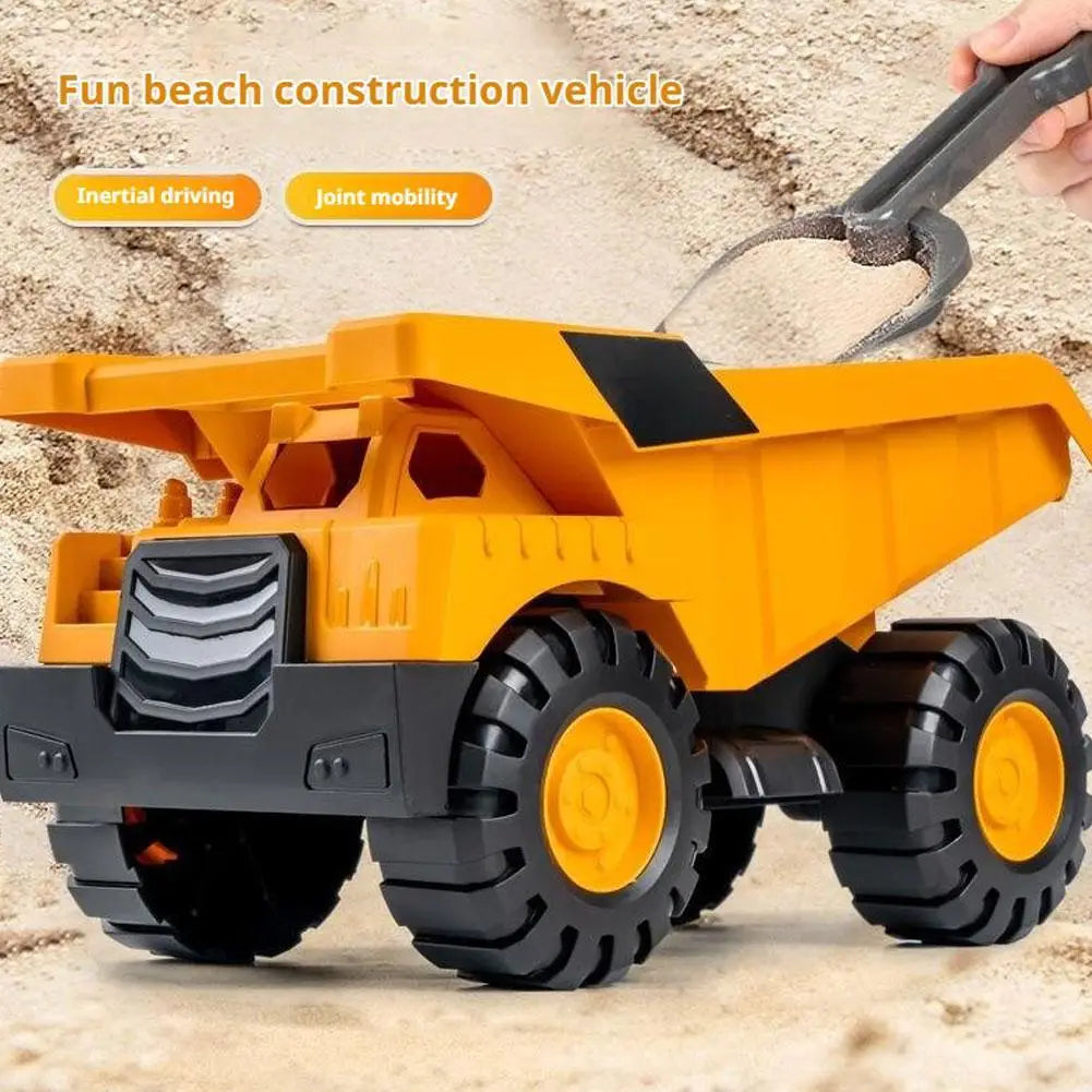 Kids 3-in-1 Inertia Construction Truck Toy – Digger Bulldozer