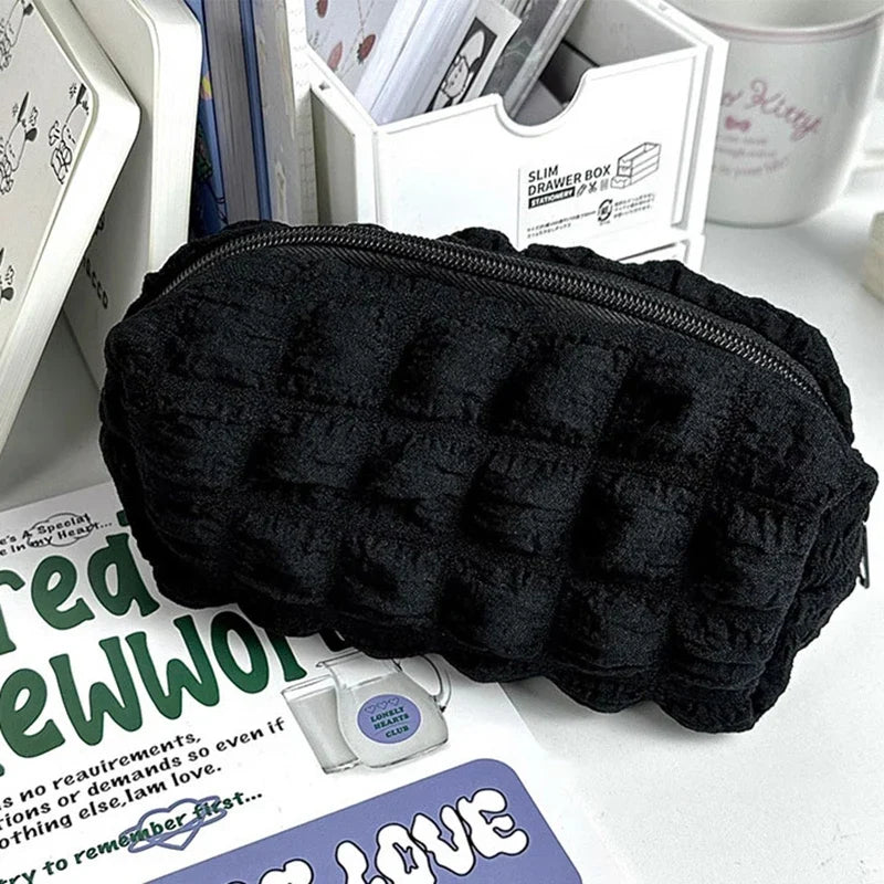 Pillow Pencil Case – Large Capacity Polyester Cosmetic Bag