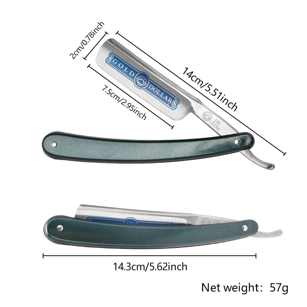 Professional Folding Straight Razor – Stainless Steel Barber Knife
