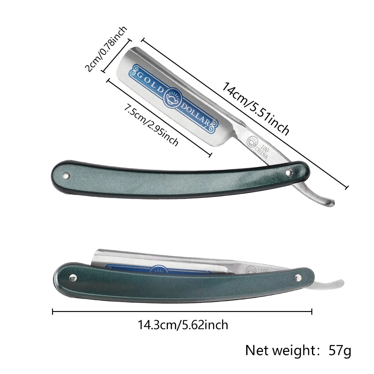 Professional Folding Straight Razor – Stainless Steel Barber Knife