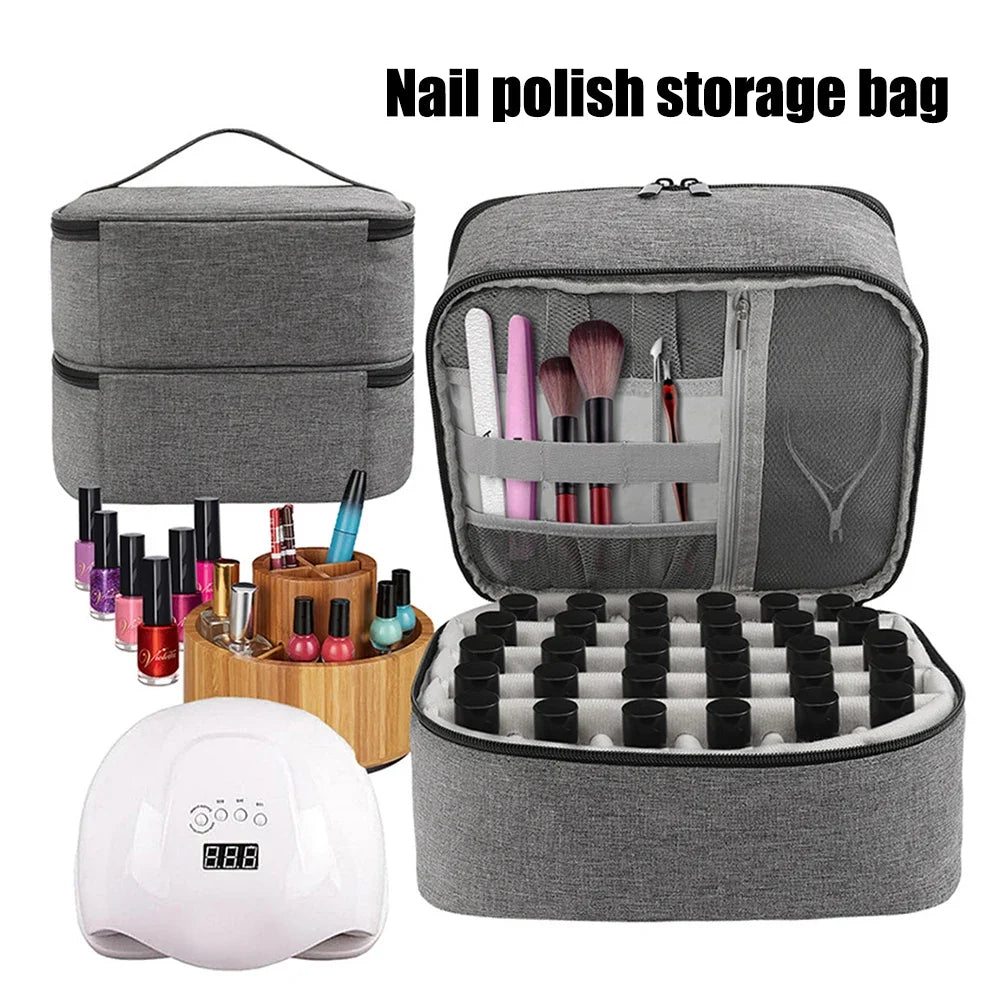 Nail Polish Storage Bag Essential Oil Portable Cosmetic Care Tool Box