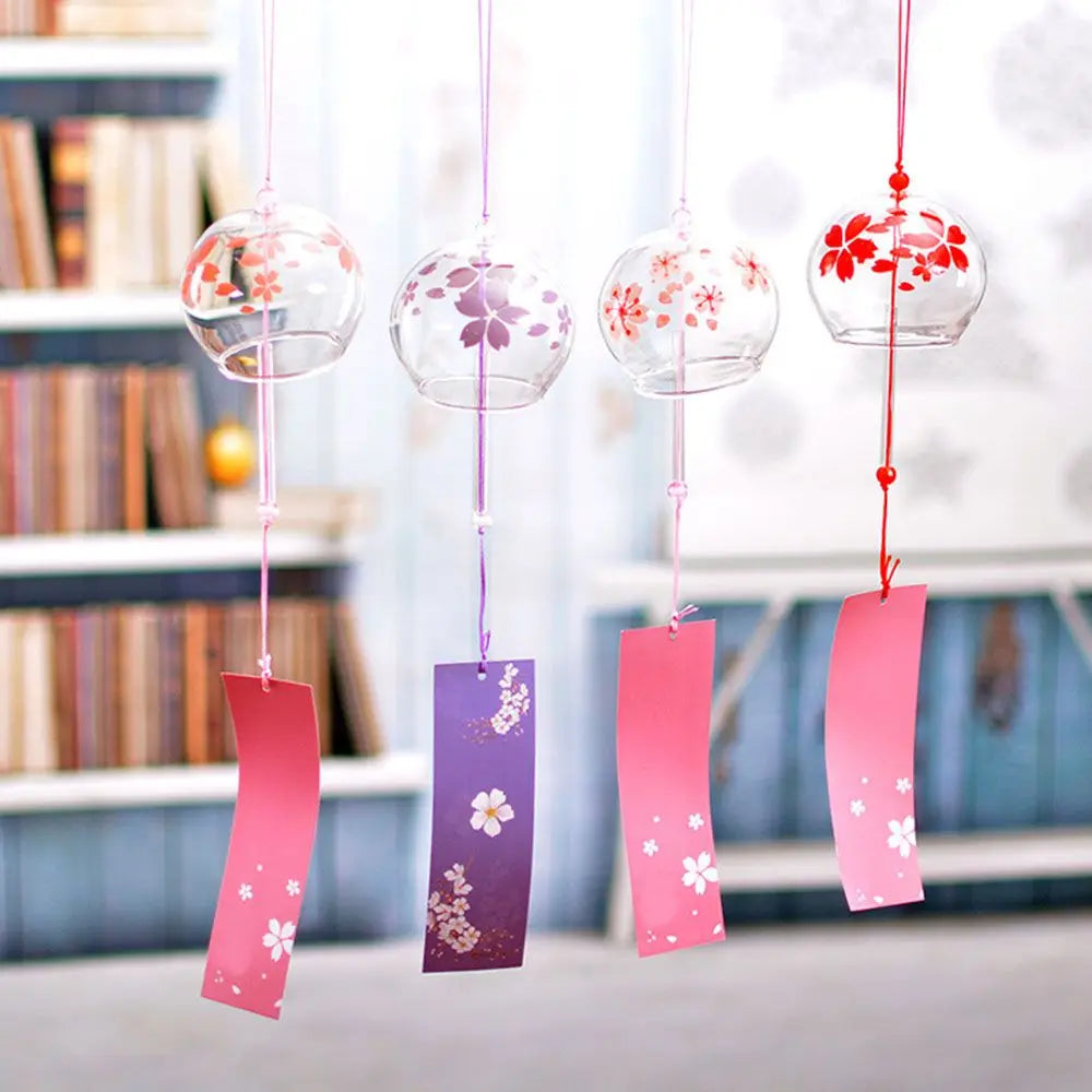 Japanese Glass Wind Chime – Handmade Furin Bell Home Decor
