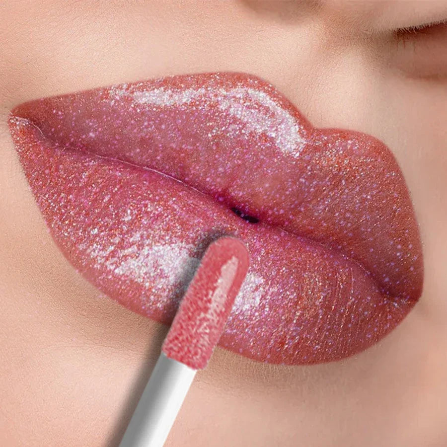 KAFURUX Shimmer Lip Gloss – Moisturizing, Fuller-Looking Lips