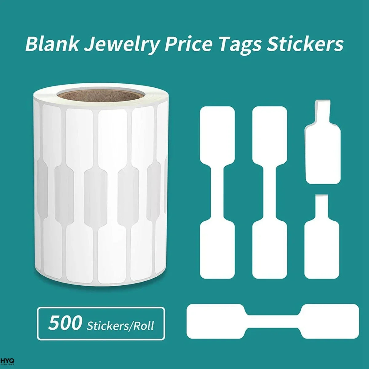 Roll Price Stickers Jewelry Tags Self Adhesive White Blank Sticker