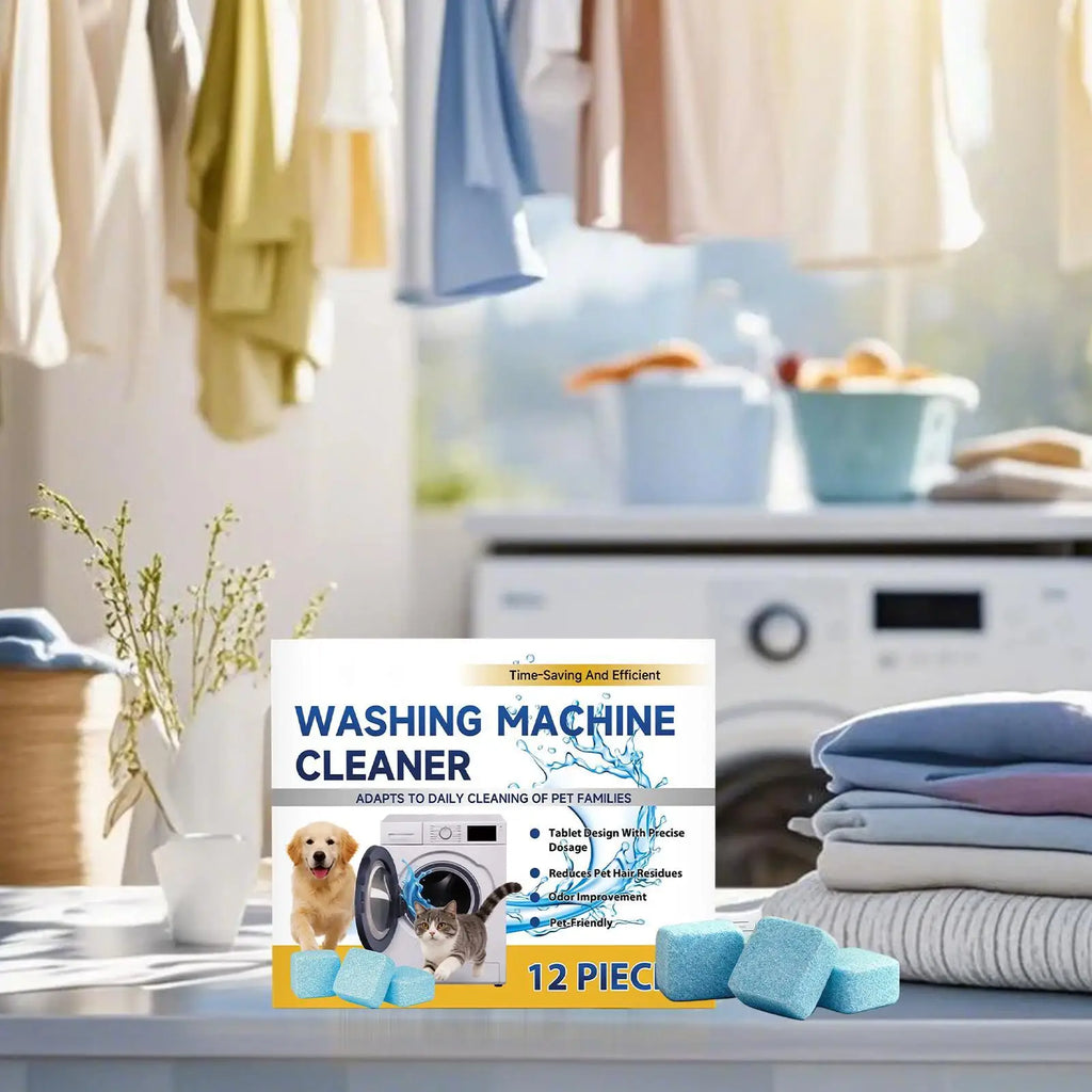 Washing Machine Cleaner Tablets 12-Pack | Deep Cleans All Loaders