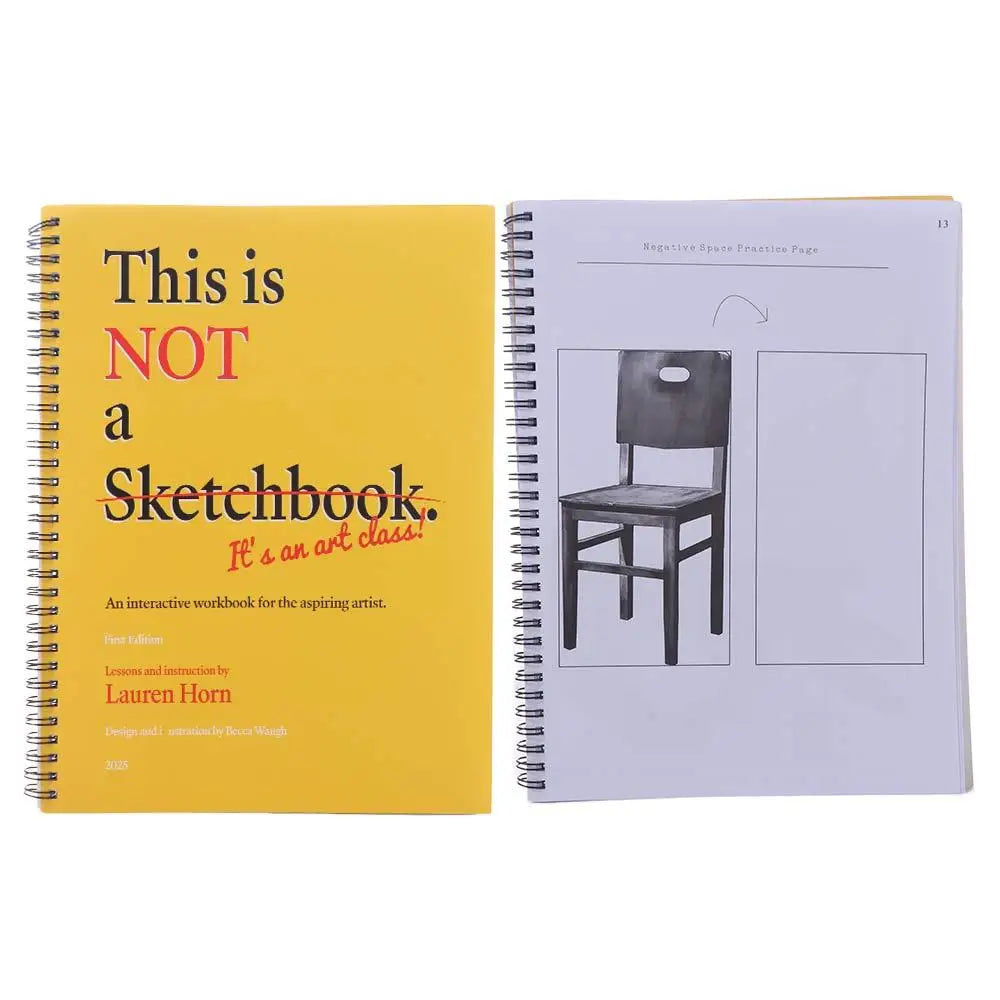 Interactive Art Drawing Workbook – Hardcover Sketchbook Guide