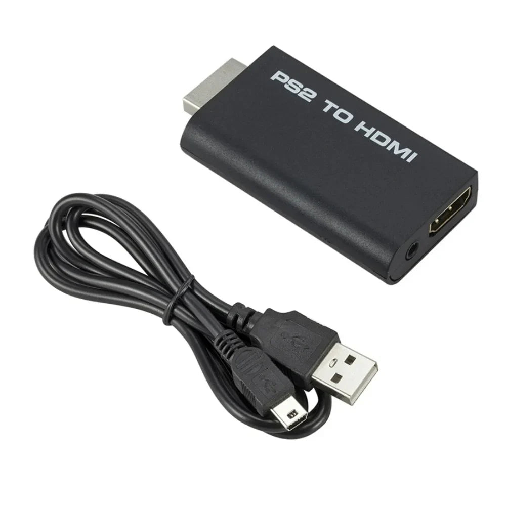 PS2 to HDMI Converter Adapter | 1080P HD + 3.5mm Audio