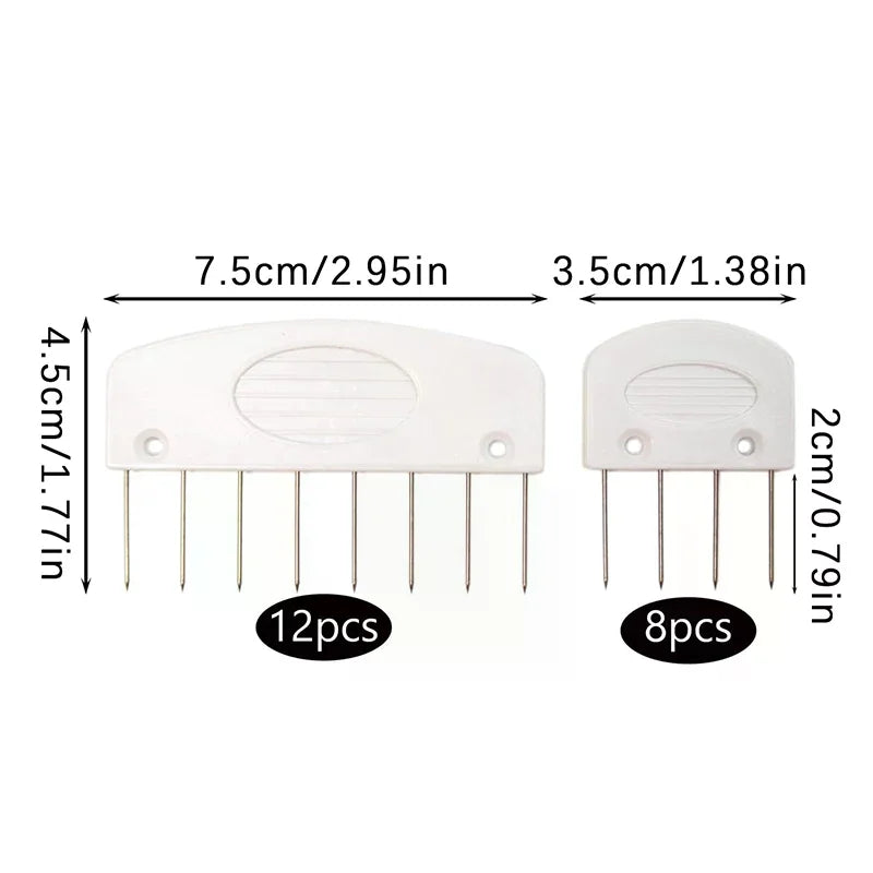 20-Piece Knit Blocking Combs & Pins Set – 2 Sizes DIY Kit