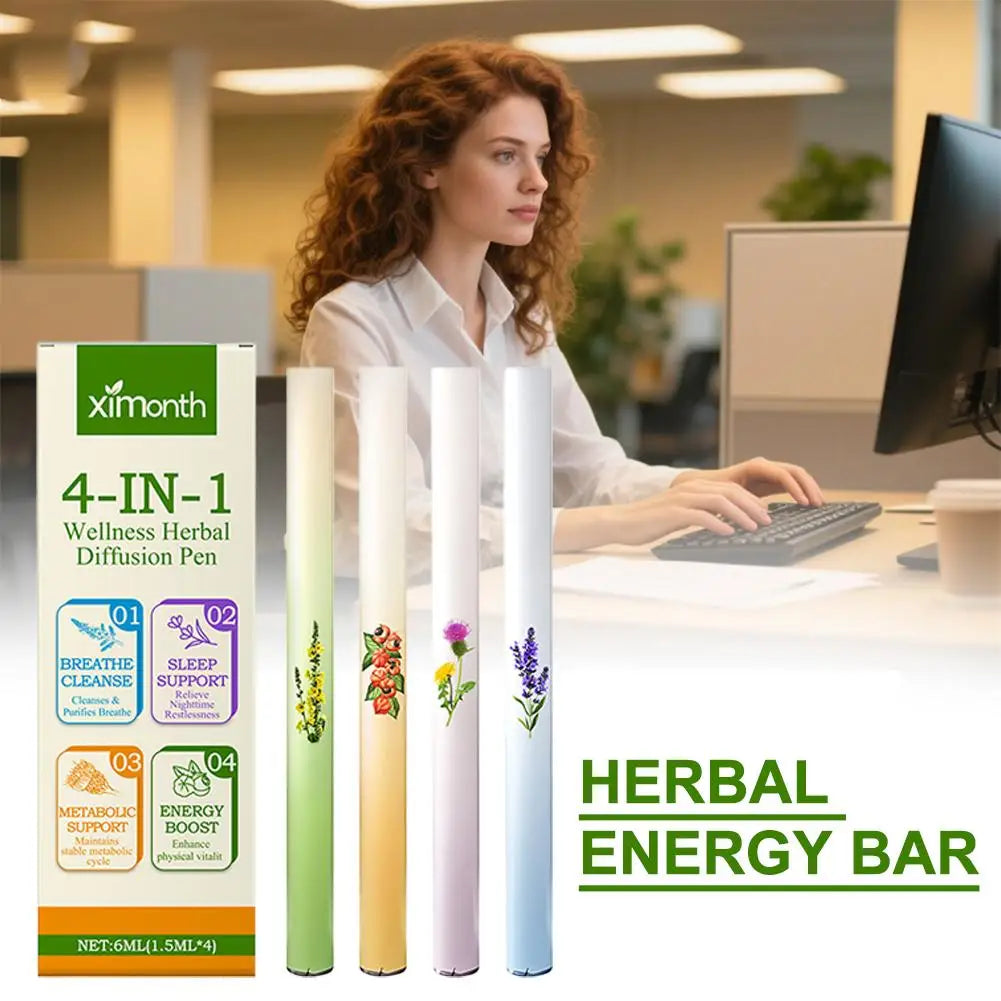 SADOER 4-in-1 Herbal Diffuser Bar – Mullein, Thyme & Green Tea