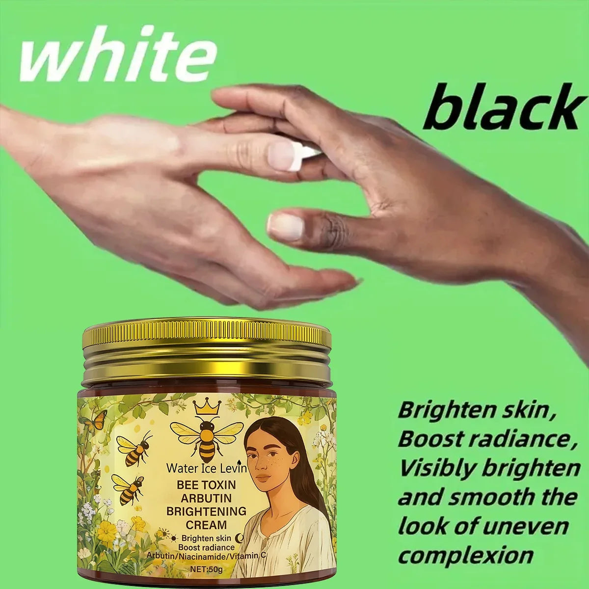 Bee Toxin & Arbutin Brightening Cream | Retinol + Hyaluronic Acid
