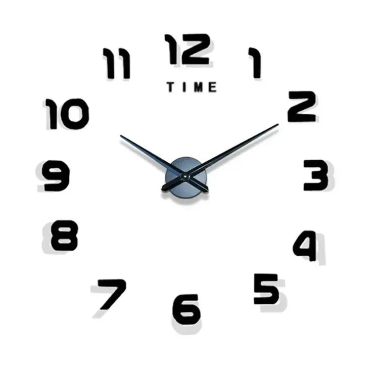3D DIY Acrylic Wall Clock – Modern Frameless Home Decor