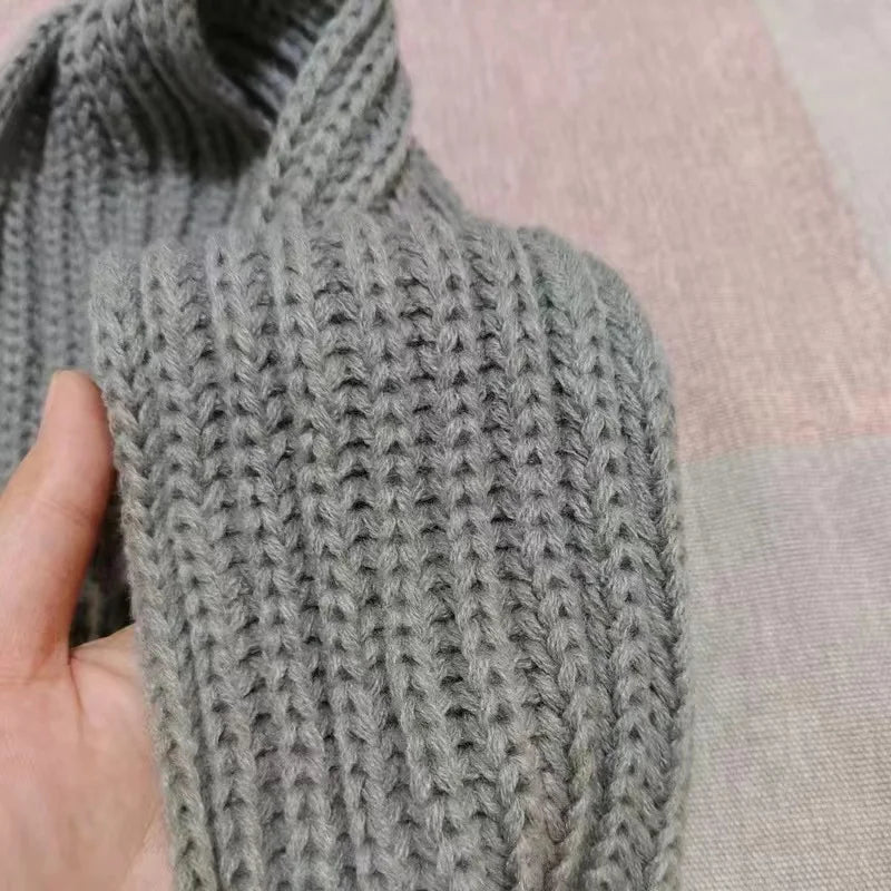 Kids Scarf Boys Girls Baby Winter Warm Knit Shawl Scarves Children