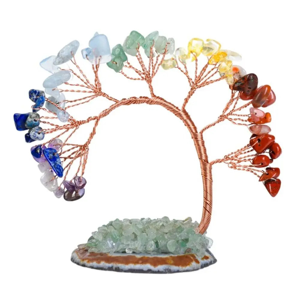 Natural Crystal Wishing Tree Ornament | Mini 8cm Decor