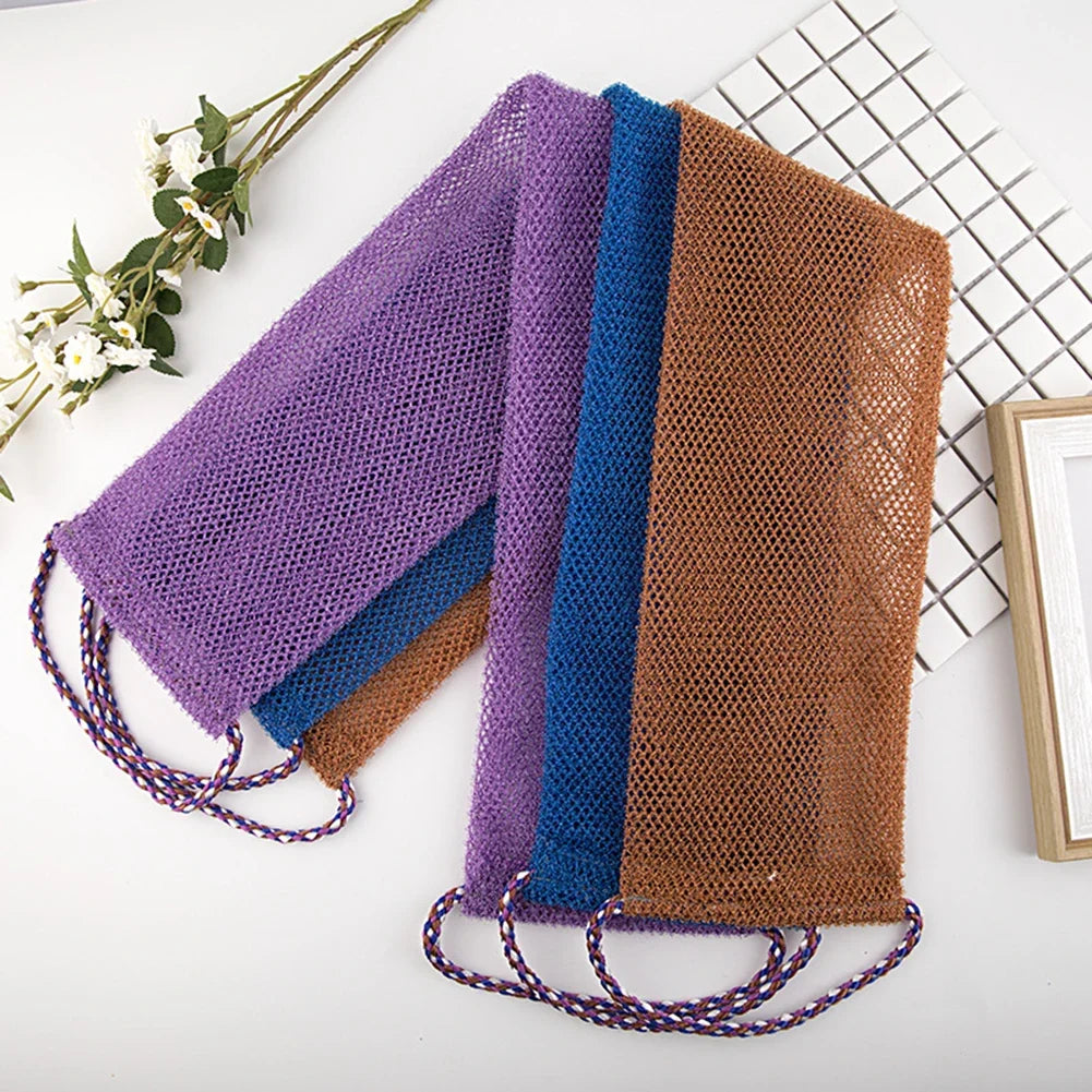 Exfoliating Back Scrubber Net Bath Washcloth 3-Pack | Men & Women