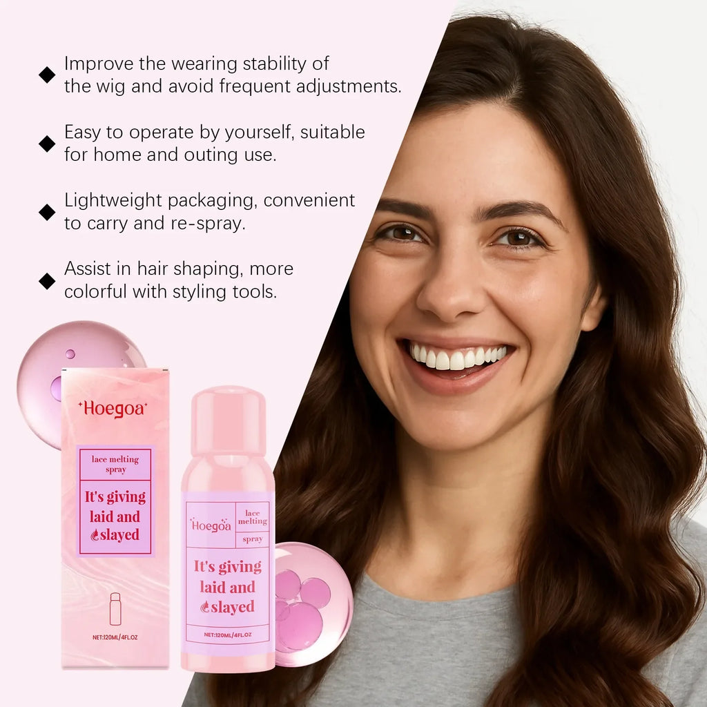HOEGOA Lace Front Wig Adhesive Spray – Waterproof 120ml
