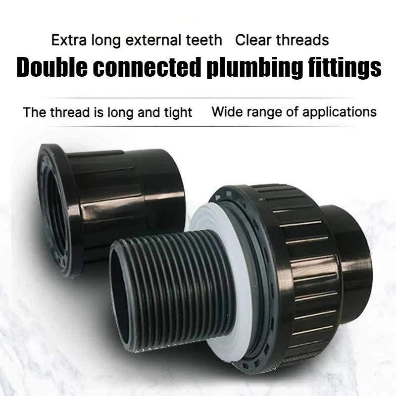 PVC Duck Bill Aquarium Pipe Fittings 20/25/32/40mm Black