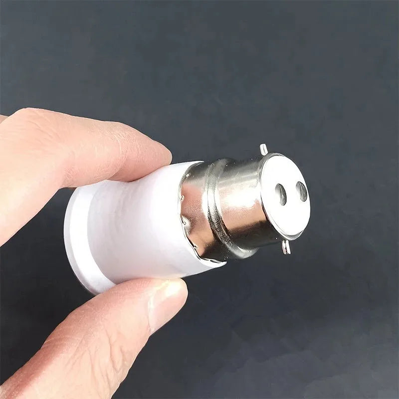 6-Pack E27 to B22 Light Bulb Adapter – Screw to Bayonet Fitting