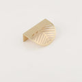 Leaf-shaped Modern Furniture Drawer Brass Handles Wardrobe Knob Door
