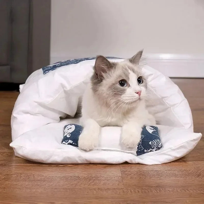 Kawaii Removable Cats Bed House Home Supplies Products Adult Large