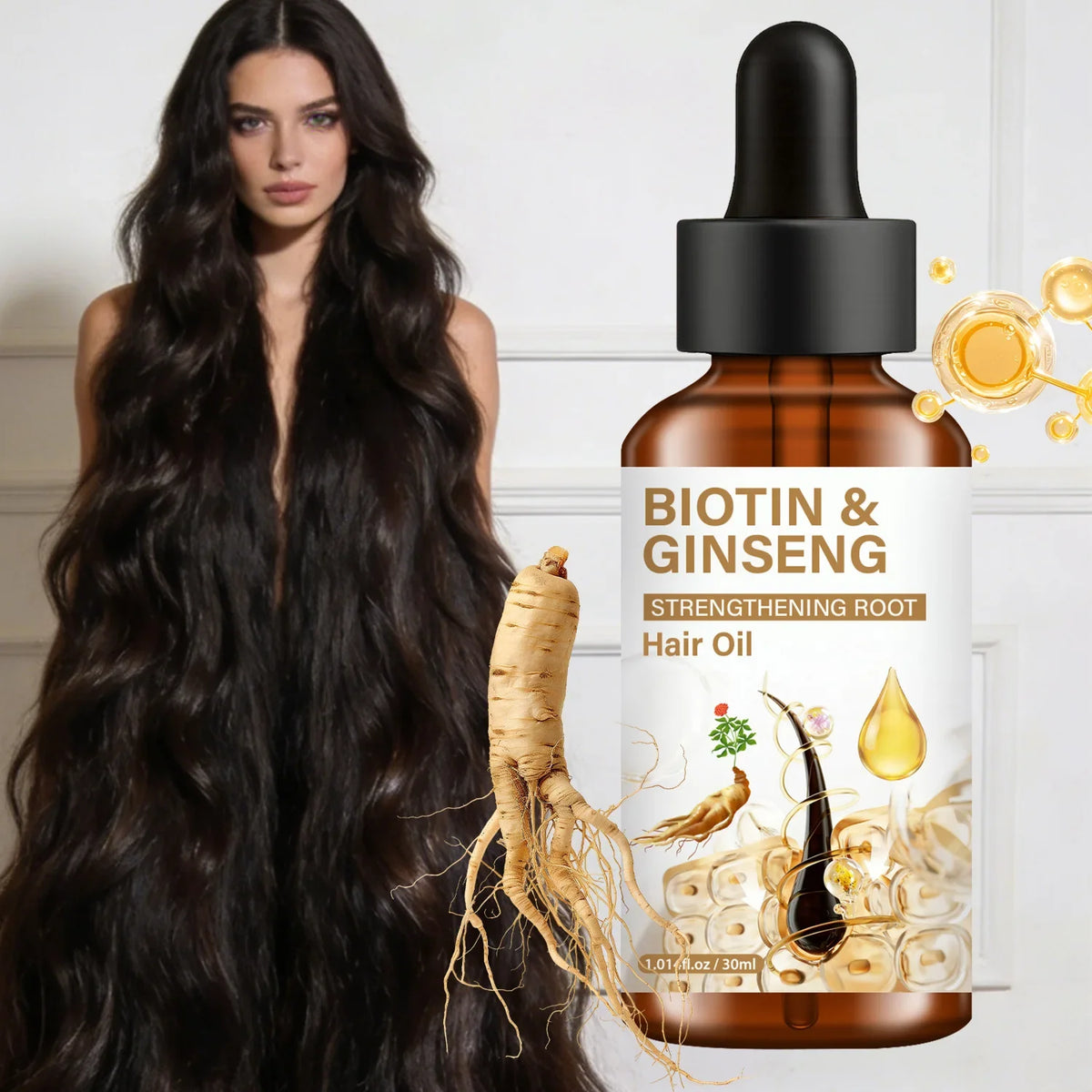 Biotin & Ginseng Hair Growth Essential Oil – 30ml | Lanemay