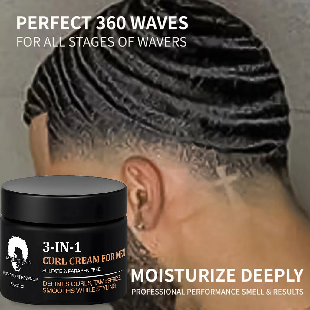 3-in-1 Curl Cream – Defines Curls, Tames Frizz, Sulfate Free