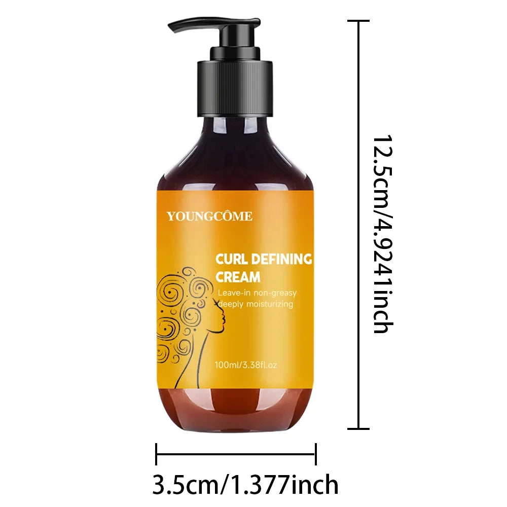 YOUNGCOME Curl Defining Cream – Anti-Frizz & Volumizing