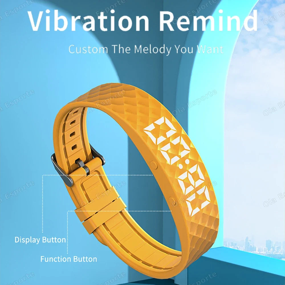 Smart Bracelet LED Digital Waterproof Clock Smartband Running