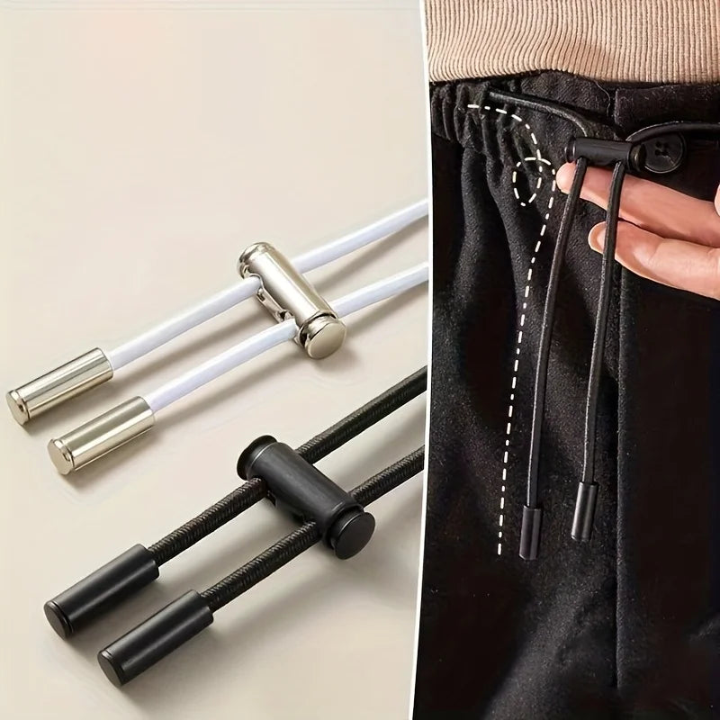 Spring Buckle No Lace Rope Lock Installation Shoelaces Hoodies