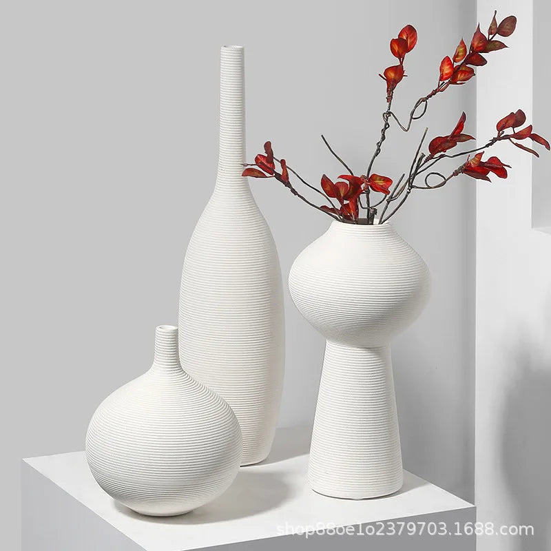 Ceramic Vase Decoration Advanced Sense Flower Arrangement Ins Wind