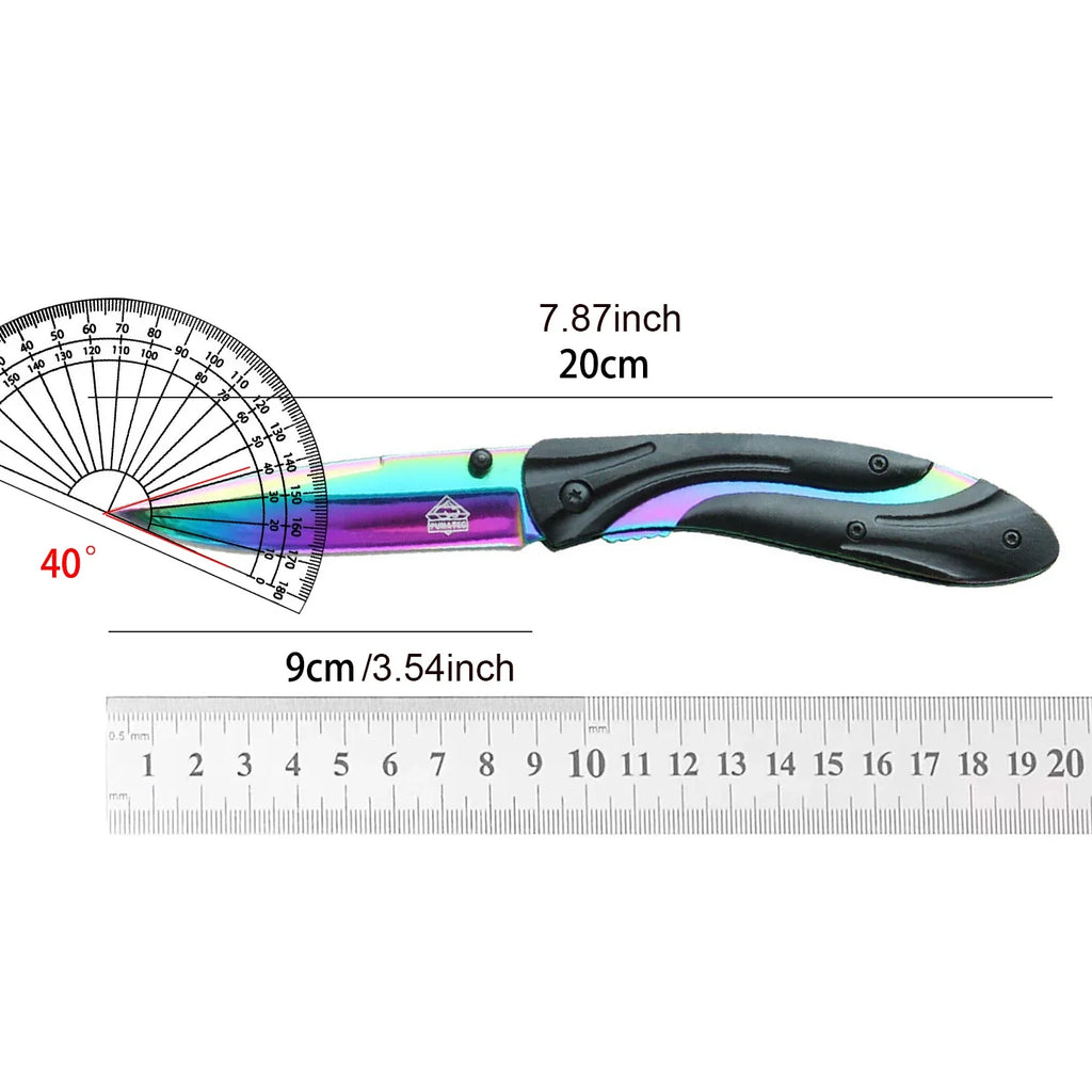 S30V Steel Titanium Folding Pocket Knife – Sharp Fruit Paring Knife