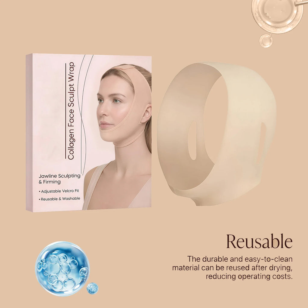 V-Shape Face Firming Strap | Adjustable Jawline Sculptor