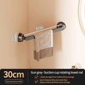 No-Drill Suction Cup Towel Bar & Hook Rack | Bathroom Kitchen