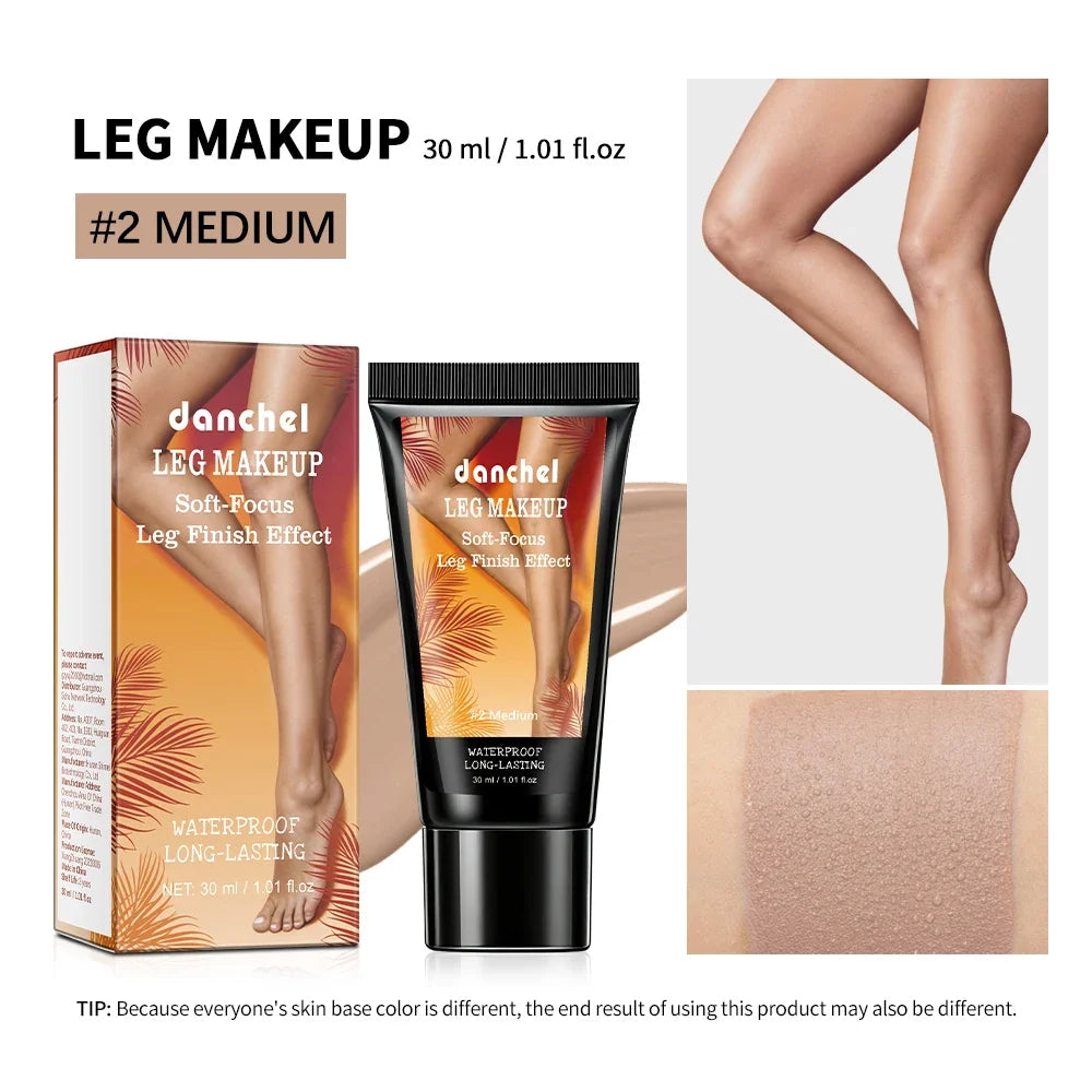 Airbrush Leg Foundation – Waterproof Body Makeup, 3 Shades