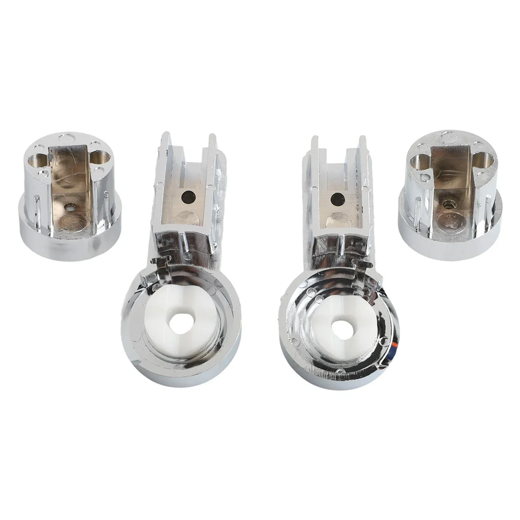 Chrome ABS Shower Screen Hinge Brackets – Left & Right Set