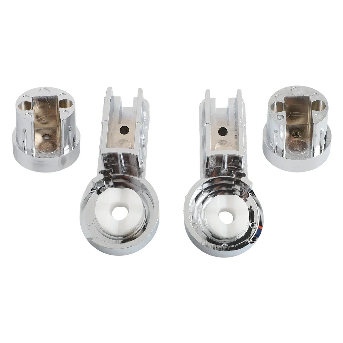 Chrome ABS Shower Screen Hinge Brackets – Left & Right Set