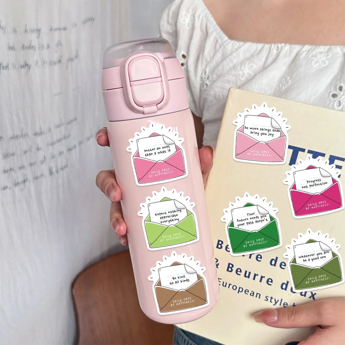50-Piece Doodle Sticker Journal Phone Laptop Water Bottle Decoration