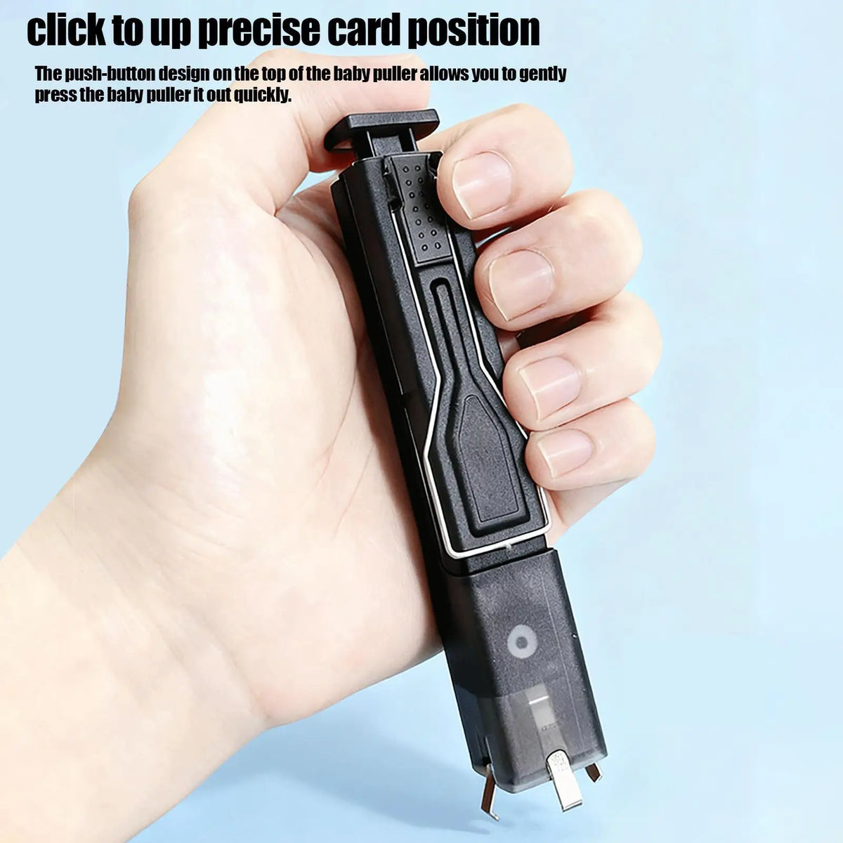2-in-1 Keycap Puller 4-Claw Grip – Keyboard Key Removal Tool