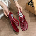 Women's Polka Dot Wedge Slippers – Summer Clip Toe Slides