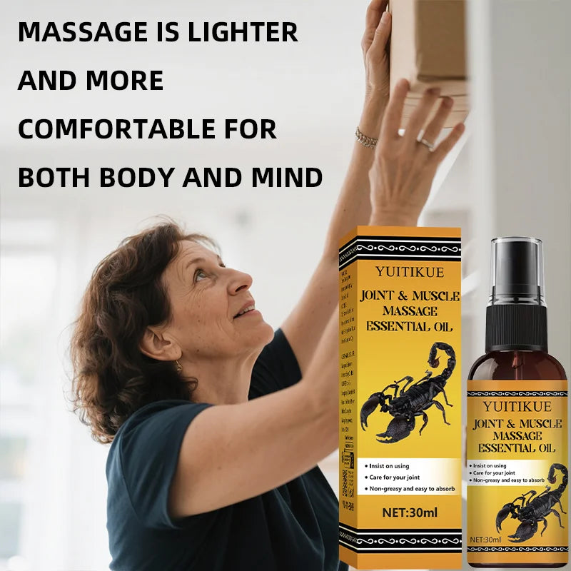 YUITIKUE Muscle Massage Oil 30ml – Non-Sticky Fast Absorption