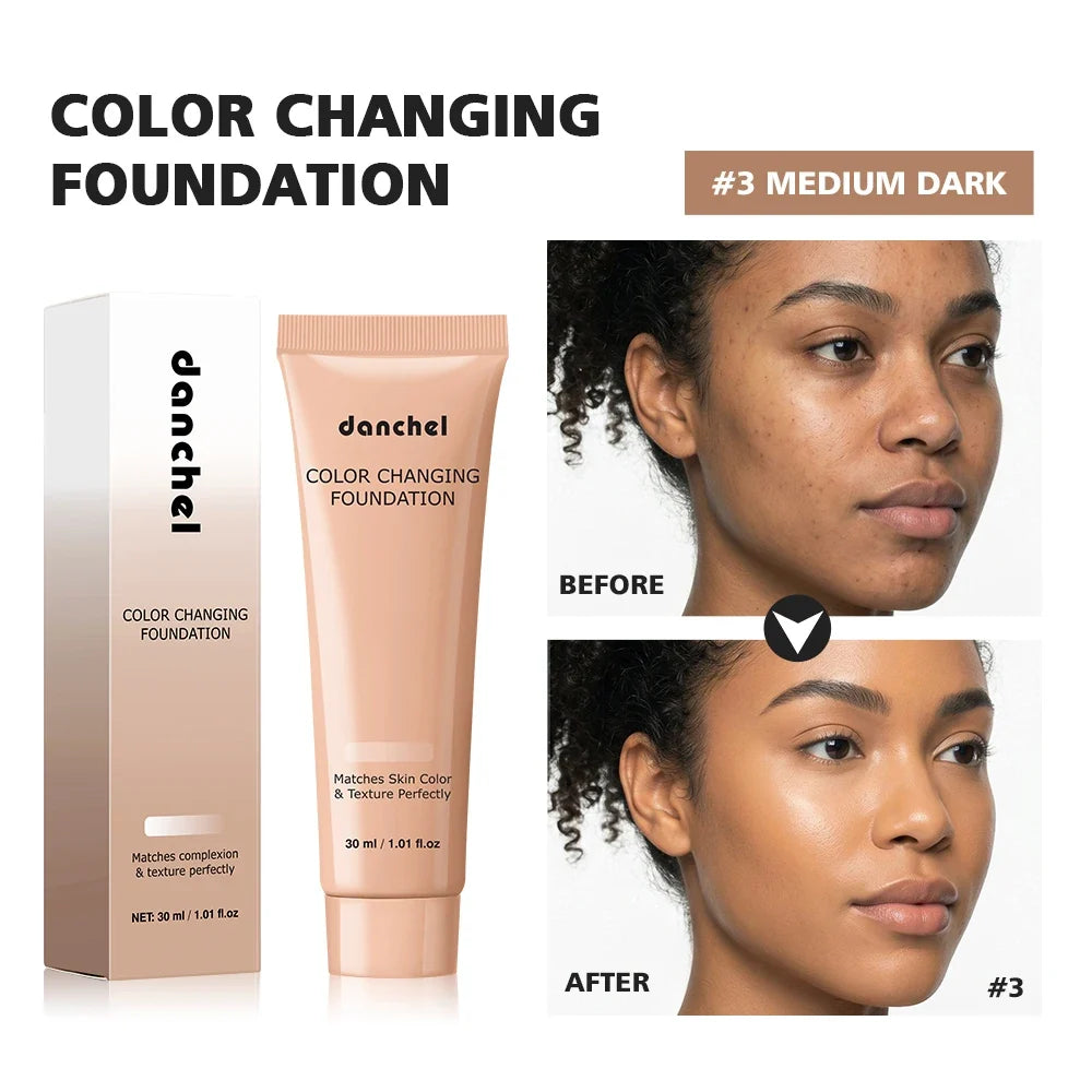 Color Changing Foundation – Adaptive Tone, Buildable & Dewy