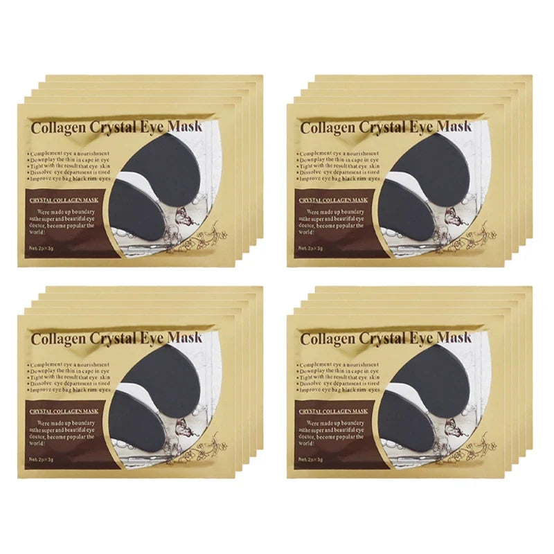BIOAOUA Gold Collagen Eye Masks – 20 Pairs Anti-Dark Circle