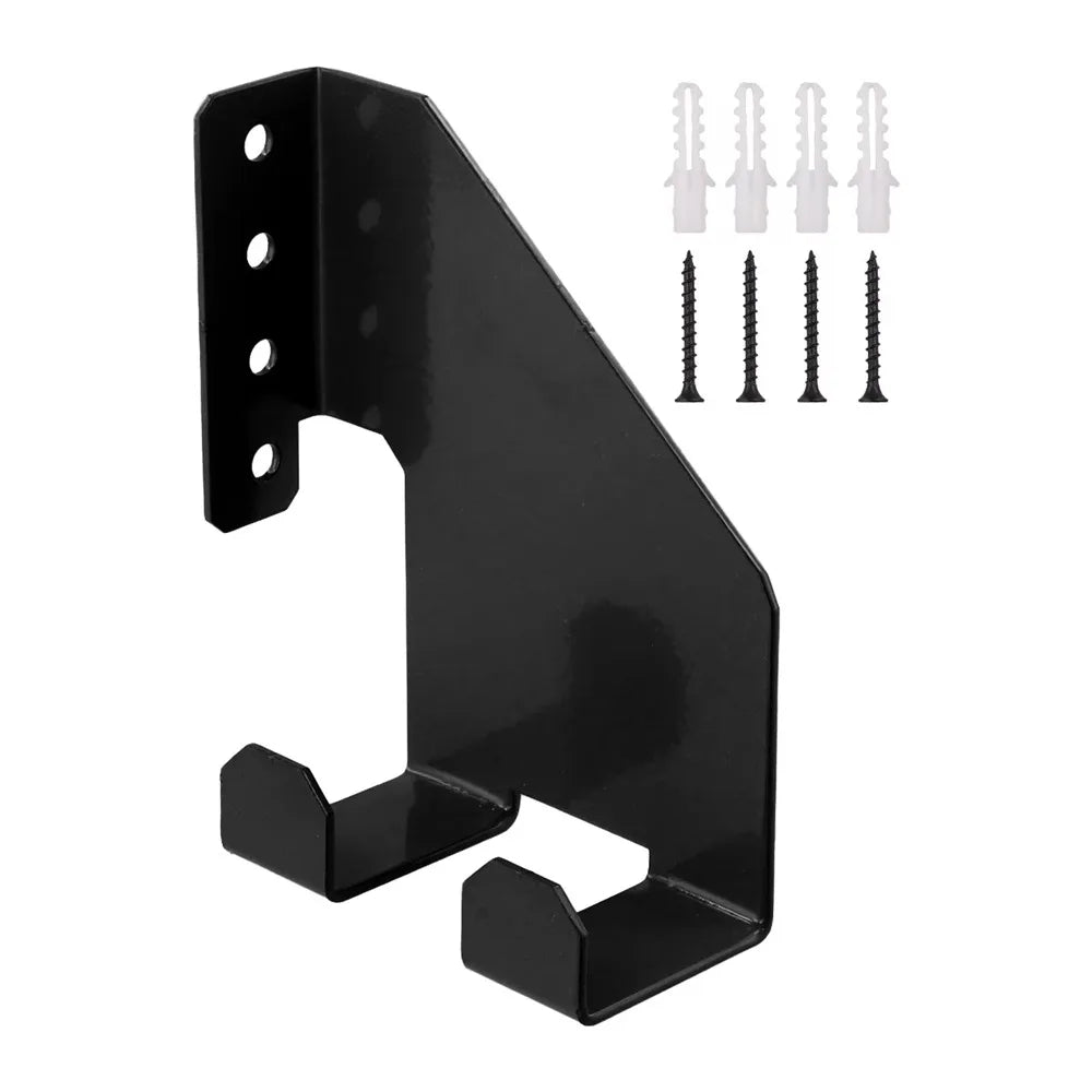 Heavy-Duty Iron Wall Mount Chainsaw & Tool Storage Rack